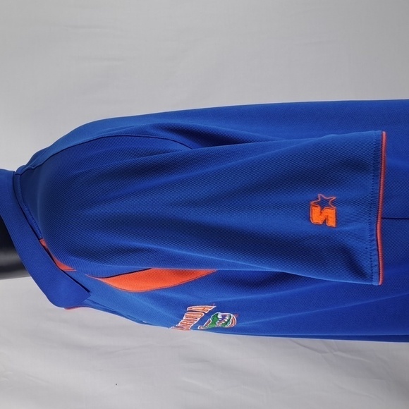 Starter Y2K Florida Gators embroidered Men's Lg blue casual sport polo shirt - Picture 3 of 5